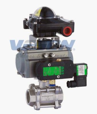 China Numatics Asco Namur Solenoid Valve With Veson Actuator For Water Waste Plant for sale
