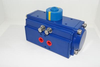 China Polyester Coating Pneumatic Rack And Pinion Actuator / 0~90 Degree Rotary Actuator for sale