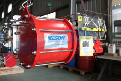 China Actuador neumático del yugo escocés de vuelta de la primavera para en de las válvulas en las válvulas resistentes en venta