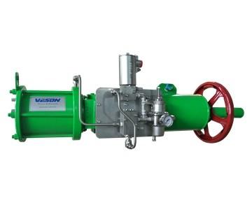 China Quarter turn /Single Acting Scotch Yoke Pneumatic Actuator For Power Plants Refineries for sale