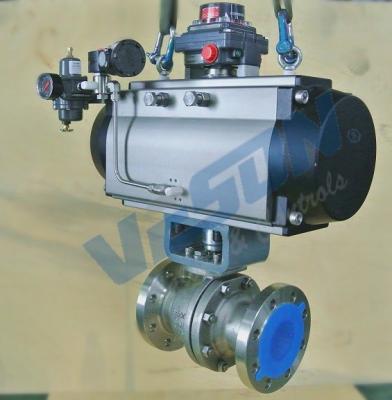 China DN25 - DN500 Emergency Shut Down Valve Pneumatic Two Way Flange Valve for sale