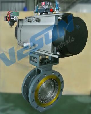China Flanged High Performance Butterfly Valves / Pneumatic On Off Butterfly Valve for sale