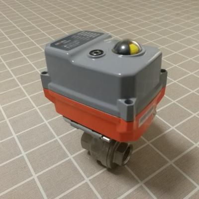 China 3 Pcs Electric Actuated Ball Valve For Air , Gas , Oil And Liquid Control for sale