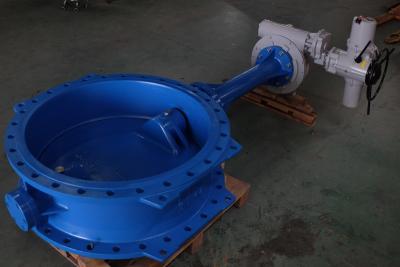 China Double Flange Wafer Type Pneumatic Butterfly Valve Actuated for sale