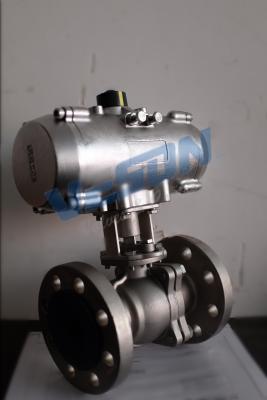China SS304 Stainless Steel Rotary Actuator Ball Valve Quarter Turn Actuator Ball Valve (Air Open/Close) for sale
