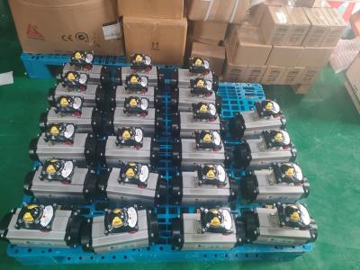 China Anodized Aluminum Pneumatic Air Actuator With Limit Switches for sale