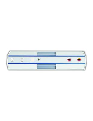 China YD-E 1500MM Double Flat Blue Bed Head Unit With LED Light for Hospital Patient Room for sale