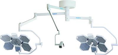 China 160000 LUX Ceiling Mounted LED Surgical Lights Double Head With Sony Arm Camera for sale