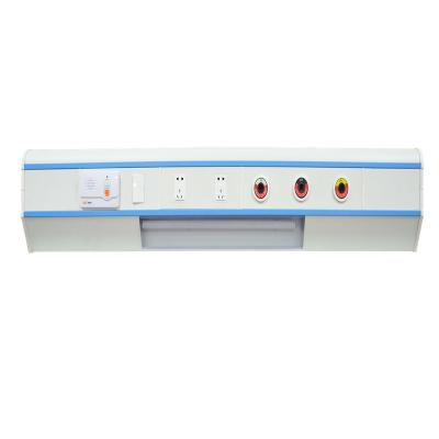 China Horizontal Wall Mounted Medical Bed Head Unit With Lights 2 Pcs End Cover for sale
