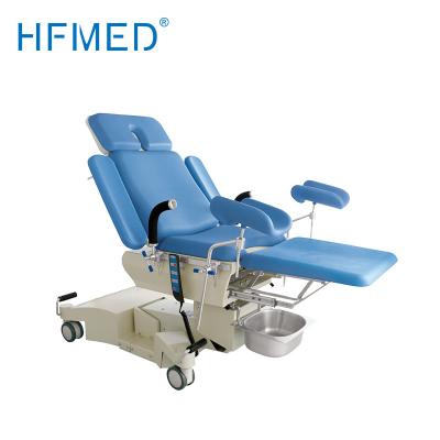 China Electro Hydraulic Gynecology Examination Table , Hospital Obstetric Delivery Bed With Big Castors for sale