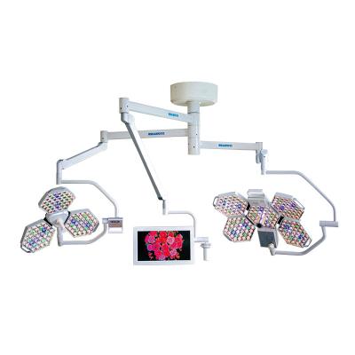 China Three Arm Ceiling Mounted Medical Surgical Lighting Systems With Display Recorder for sale