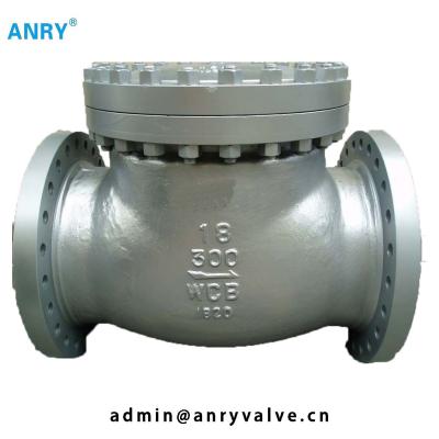 China Flanged End  API 6D Check Valve WCB  Body Stellite Overlay Disc  150Lb~900Lb for sale