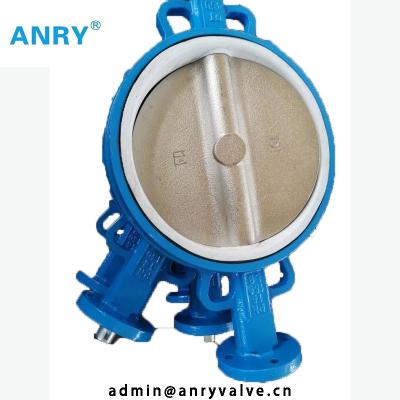 China Industry PTFE Lined Stainless Steel Butterfly Valve SS304 Disc Butterfly Valve for sale