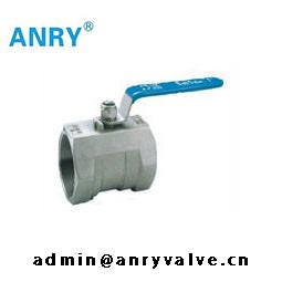 China One Piece stainless steel CF8 CF8M Body  PTFE Viton SeatBall Valve for sale