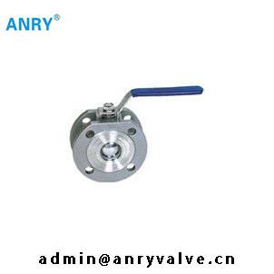 China PTFE Viton Seat  DIN Steel Ball Valve Flanged End RF Wafer  Stainless Steel for sale