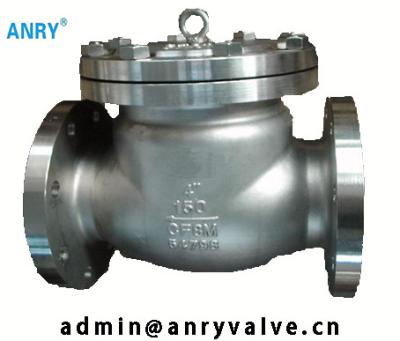 China Water Pressure Seal Check Valve SS304 SS316 CF8 CF8M Body Stellite Overlay Disc Swing Check Valve for sale