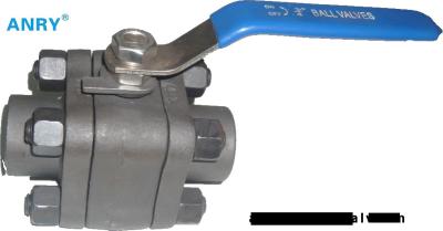 China NPT BSP Welding BW  Ball Valve Three Pieces Forged Steel F304 F316 Female for sale