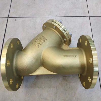 China Investment Casting  1.6Mpa Brass  Y Type Strainer Female Thread for sale