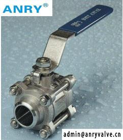 China 3PCS SW Welding CF8M Body PTFE Seat Ball Valve for sale