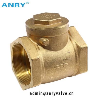 China Spring 200 Wog Brass  Swing Check Valve For Water Industrial for sale
