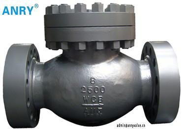 China Class 600~1500 High pressure RTJ Cast Steel Swing Check Valve for sale
