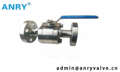 China API 3 Piece Stainless Steel Ball Valve Flange Type  Reducer Bore Ball Valve for sale