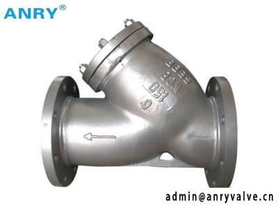 China Industry 4 Inch Inline Strainer Bolted Bonnet Cap With Drain Plug WCB CF8 SS316 Body for sale