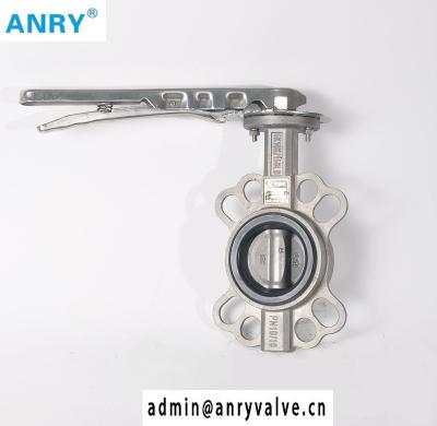 China PN16 Wafer Type Stainless Steel Butterfly Valve  EPDM Seat SS304  SS316 disc for sale
