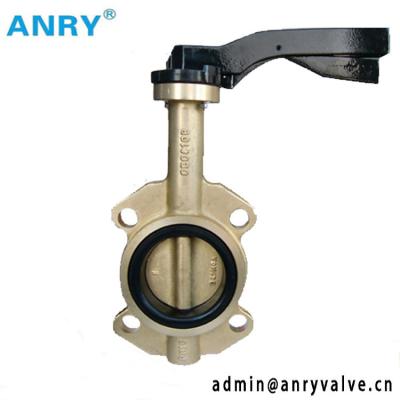 China Bronze Disc Butterfly Valve Lug Soft Sealing Lever Operated for sale
