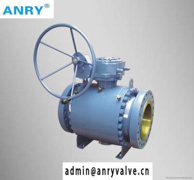 China Casted Steel  WCB Body Flange Ends A105+ENP Ball 150~1500  Fixed Ball Valve for sale