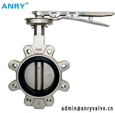 China Stainless Steel Body Soft Sealing Seats SS304 Disc lug Type Butterfly Valve for sale