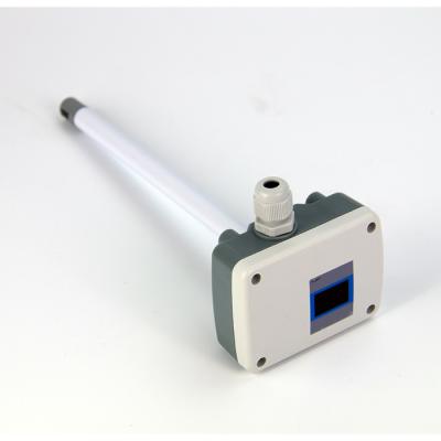 China Ducted Type Wind Speed Sensor 4 - 20mA 0 - 10V DC Air Velocity Sensor For HVAC System for sale