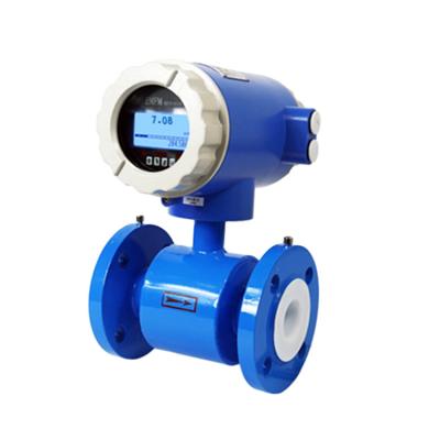 China 4 - 20mA Output Sulfuric Acid Flowmeter / Totameter Intelligent Electromagnetic Water Flow Meter for sale