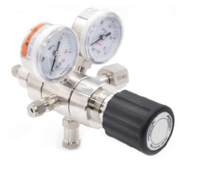China Duplex Two Second Stage Stainless Steel Pressure Regulator CO2 Oxygen Gas Regulator for sale