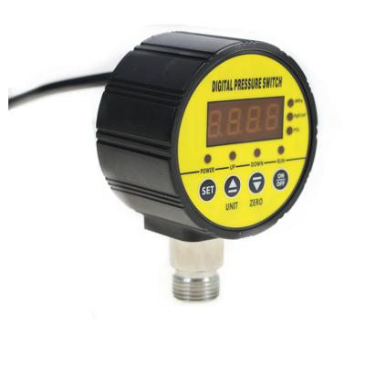 China LED display IP65 Digital Vacuum Pressure Switch For Oil Water Air Gas 60 Mpa for sale
