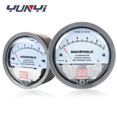 China 4 Dial Differential Micro Pressure Gauge Manometer Anti Vibration for sale