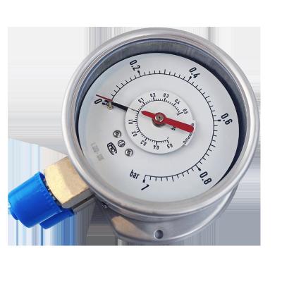 China Bourdon Tube Differential Pressure Gauge SS316 Case 100mm for sale