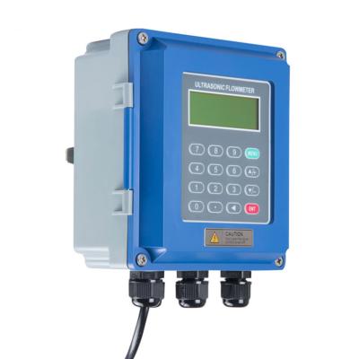 China Digital Wall Mounted Tri Clamp Ultrasonic Flow Meter Fixed Volumetric Flow for sale