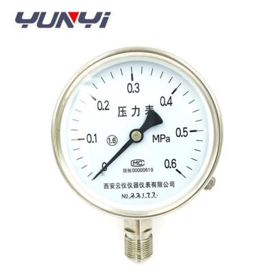 China 250Mpa Stainless Steel Pressure Gauge Manometer Movement for sale
