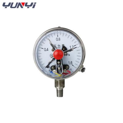 China Stainless Steel Hydraulic Electric Contact Manometer Medical Oxygen Pressure Gauge for sale