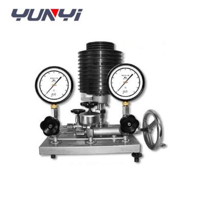 China Hydraulic Piston Type Dead Weight Pressure Tester Gauge For Balancing Machine for sale