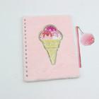 China Custom Colorful Led Small Giveaway Gifts Ice Cream Pattern Notebook for sale