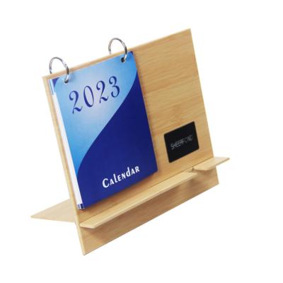 China Customized 2023 2024 Wireless Charging Calendar Creative Desktop for sale