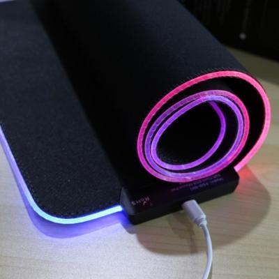 China Wireless Charging RGB Gaming Mouse Pad Extra Large Mousepad Non-Slip Rubber Base Computer Keyboard Mat for sale