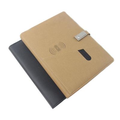 中国 8000 MAH Power Bank Notebook With Phone Holder 16 GB Usb Flash Drive Custom Logo Wireless Charge 販売のため