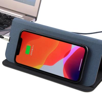 China Hot Selling Custom Logo 2 In 1 Mouse Pad Wireless Charger PU Foldable Fast Charging 15W New Charger Mouse Pad for sale