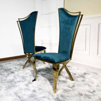 China Contemporary High End Velvet Dining Chairs Ballroom Chairs OEM ODM for sale