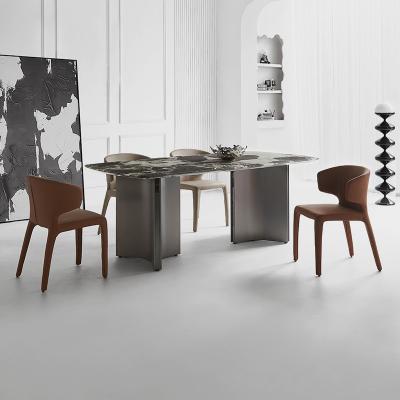 Chine 2/4cm épaisseur de marbre meubles de salon table ensemble forme carrée à vendre