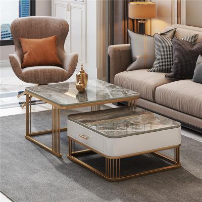 China SEDIA White Square Marble Top Coffee Table For Apartment for sale