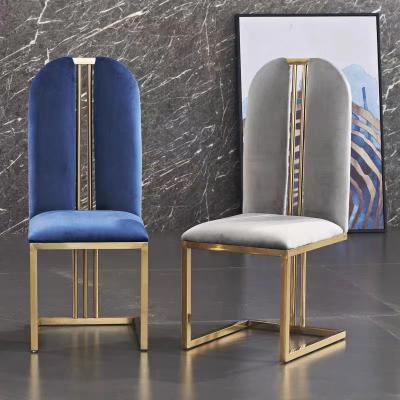 China Hotel Luxury Dining Chair In Gold / Silver / Customized Finish for sale